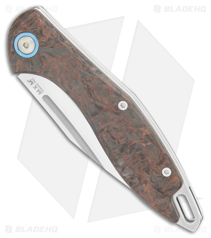 MKM Burnley Fara Slip Joint Folding Knife Dark Matter Copper CF (3" Satin)