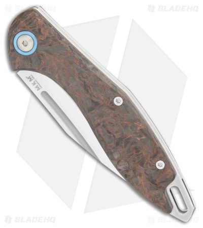 MKM Burnley Fara Slip Joint Folding Knife Dark Matter Copper CF (3" Satin)