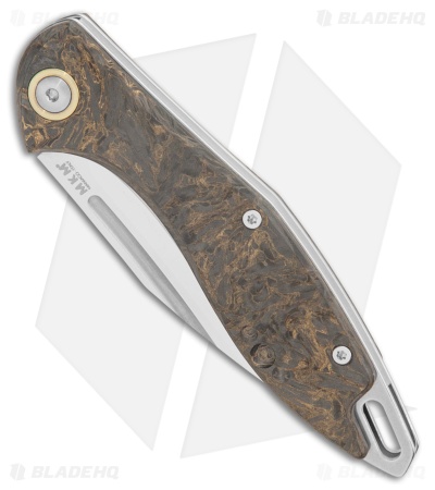 MKM Burnley Fara Slip Joint Folding Knife Dark Matter Gold CF (3" Satin)