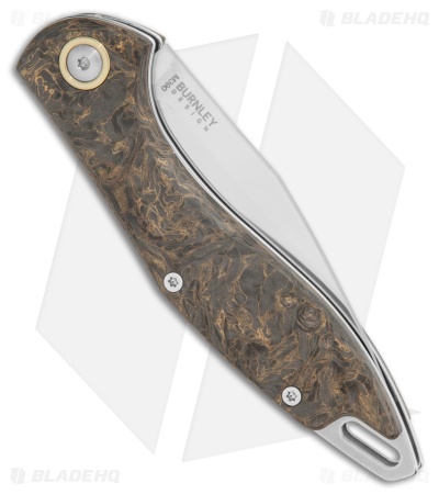MKM Burnley Fara Slip Joint Folding Knife Dark Matter Gold CF (3" Satin)