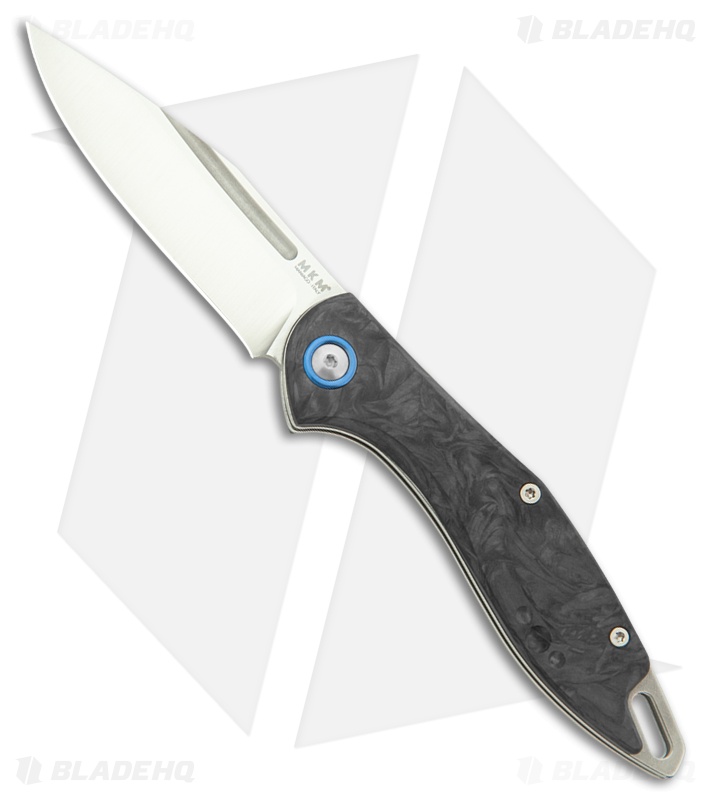 MKM Burnley Fara Slip Joint Folding Knife Dark Matter Carbon Fiber (3" Satin)