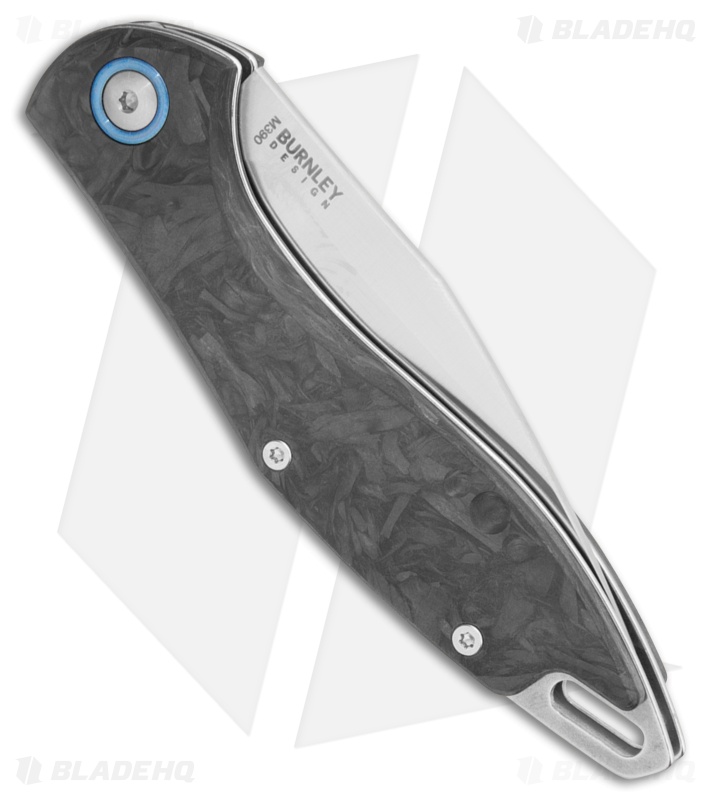 MKM Burnley Fara Slip Joint Folding Knife Dark Matter Carbon Fiber (3" Satin)