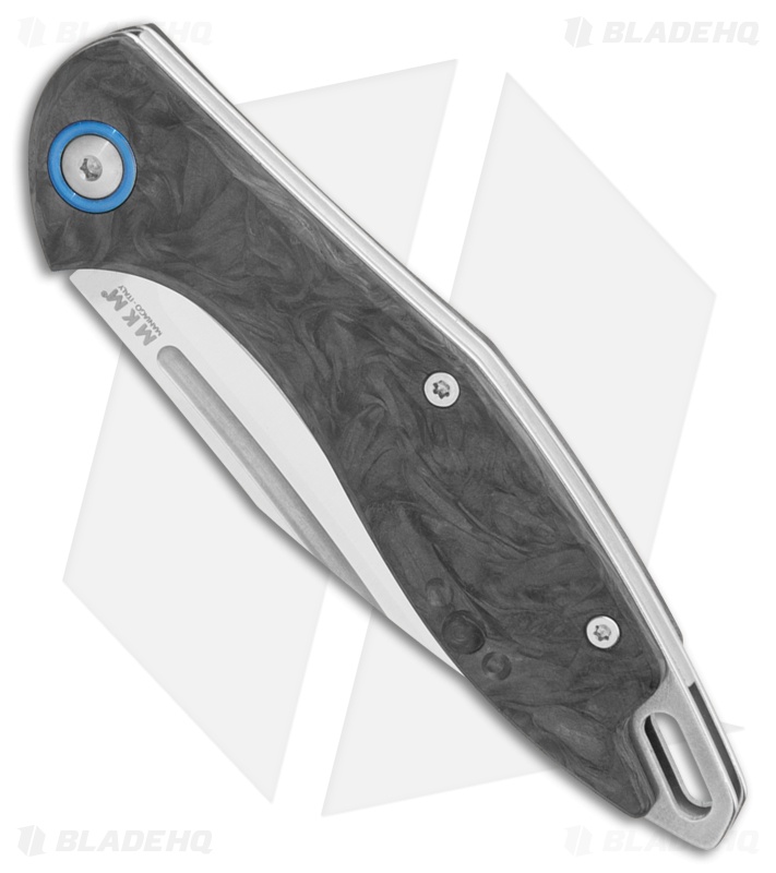 MKM Burnley Fara Slip Joint Folding Knife Dark Matter Carbon Fiber (3" Satin)