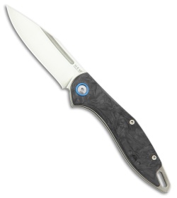 MKM Burnley Fara Slip Joint Folding Knife Dark Matter Carbon Fiber (3" Satin)