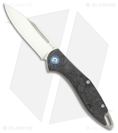 MKM Burnley Fara Slip Joint Folding Knife Dark Matter Carbon Fiber (3" Satin)