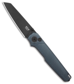 MKM Miura Button Lock Knife Gray Aluminum (2.72" Dark Stonewash MagnaCut)