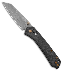 MKM Yipper LE Crossbar Lock Knife Carbon Fiber (2.8&quot; Damascus) MK YP-D | 225314