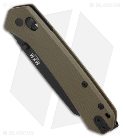 MKM Yipper MagnaCut Crossbar Lock Knife OD Green G-10 (2.8" Black) MK YP-GODB