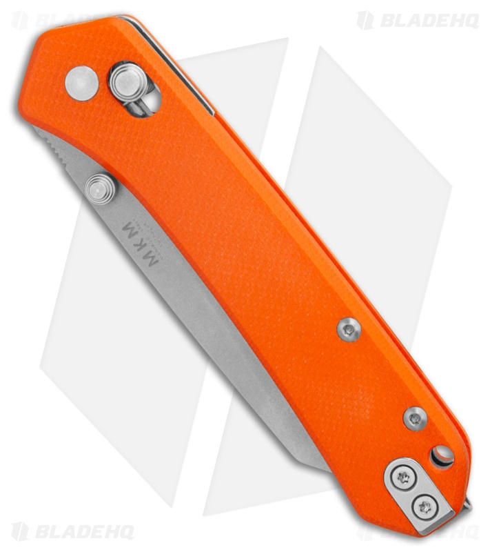MKM Yipper MagnaCut Knife Orange G-10 Stonewash