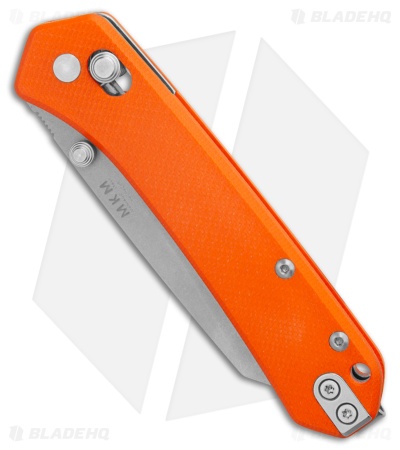 MKM Yipper MagnaCut Knife Orange G-10 Stonewash