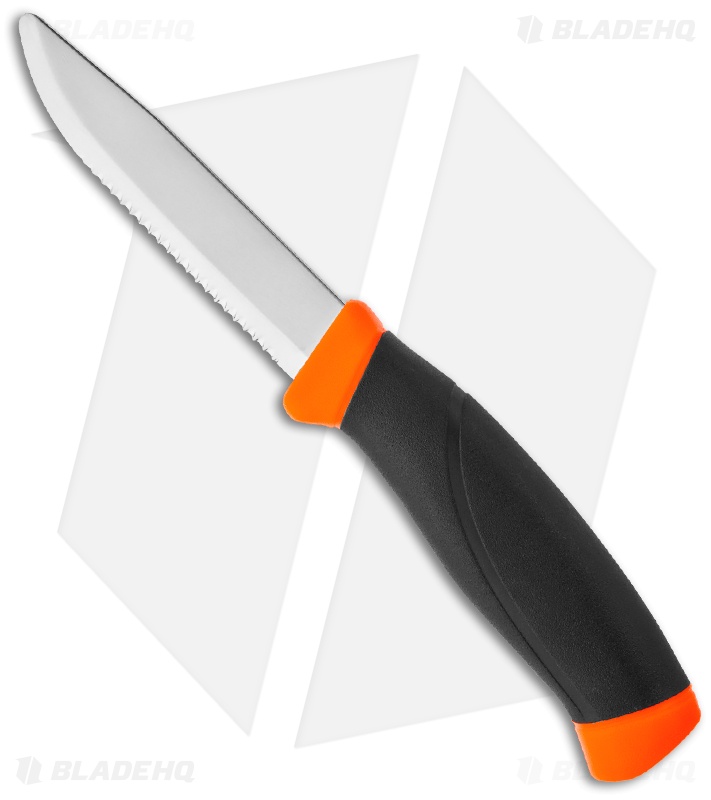 Morakniv Companion F Rescue with Black/Orange Handle (4" Satin Serr)