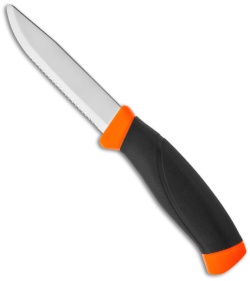 Morakniv Companion F Rescue with Black/Orange Handle (4" Satin Serr)