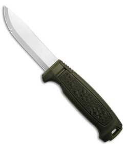 Morakniv Amberg Fixed Blade Knife Green Rubber (4.25" Satin)