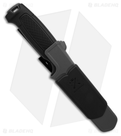 Morakniv Amberg Full Flat Hunting Fixed Blade Knife Black Rubber (4.12" Satin)