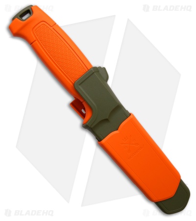Morakniv Amberg Full Flat Hunting Fixed Blade Knife Orange Rubber (4.12" Satin)