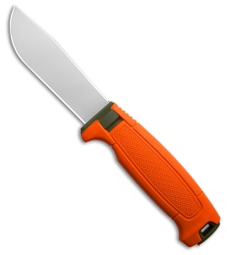 Morakniv Amberg Full Flat Hunting Fixed Blade Knife Orange Rubber (4.12" Satin)