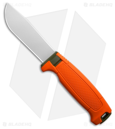 Morakniv Amberg Full Flat Hunting Fixed Blade Knife Orange Rubber (4.12" Satin)