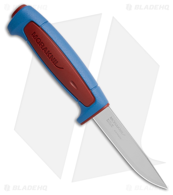 Morakniv Basic 546 Fixed Blade Knife Dala Red/Siljan Blue (3.5" Satin)
