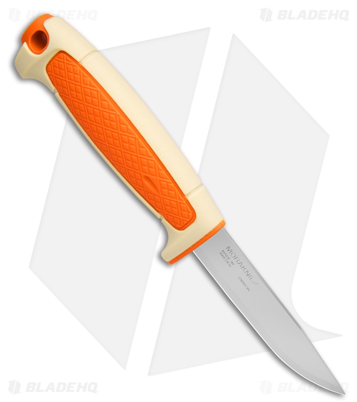 Morakniv Risberg Fixed Blade Knife White/Orange Polymer (3.5" Satin)