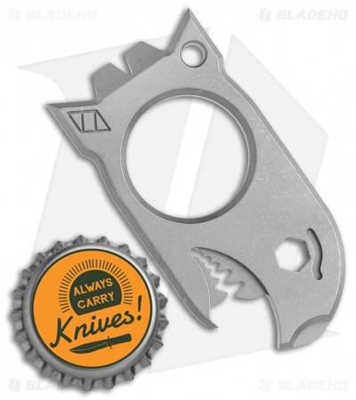 NotoriousEDC Beer Bomb Bottle Opener Titanium - Tumbled