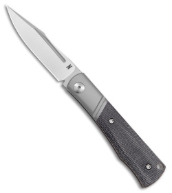 NotoriousEDC Kingpin Slip Joint Knife Black Micarta (2.8" Satin)