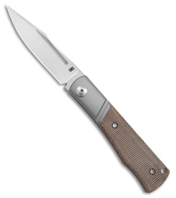 NotoriousEDC Kingpin Slip Joint Knife OD Green Micarta (2.8" Satin)