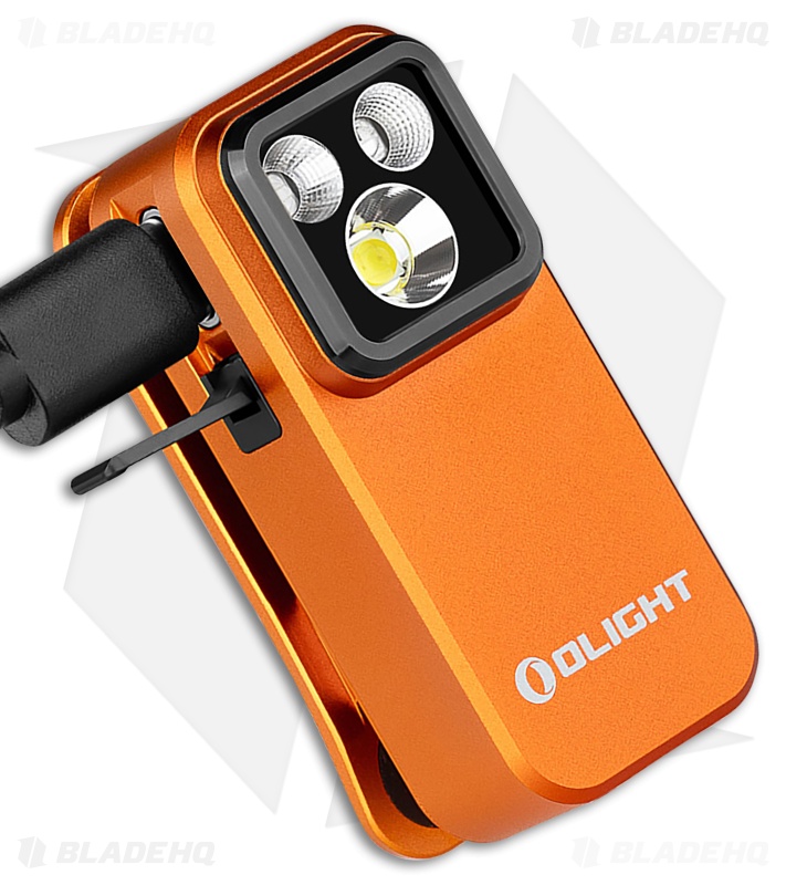 Olight Oclip Pro S Clip Light Orange Aluminum - Blade HQ