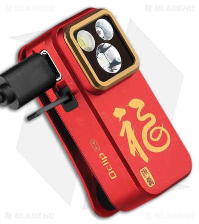 Olight Oclip Pro Clip Light Fortune Snake Aluminum (500 Lumens)