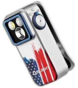 Olight Oclip Pro Clip Light Stars & Stripes Aluminum