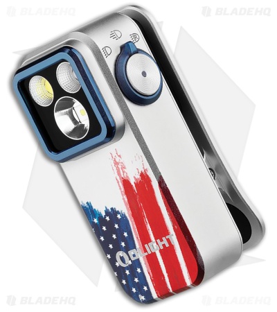 Olight Oclip Pro Clip Light Stars & Stripes Aluminum