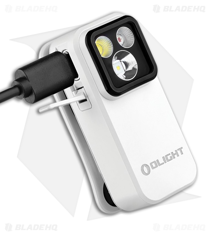 Olight Oclip Pro Clip Light White Aluminum