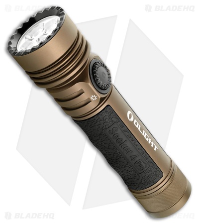Olight Seeker 4 Pro Rechargeable Flashlight Desert Tan