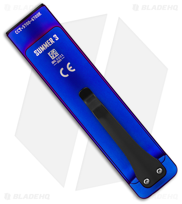 Olight Arkfeld Summer 3 Flat Flashlight (Blue) ARKFELDSUMMER 3)
