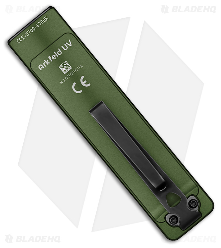 OLIGHTオーライト　Olight Arkfeld UV グリーン OLIGHT Arkfeld Pro Rechargeable EDC Flat Flashlight with