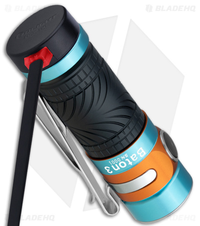 Olight Baton 3 | Rechargeable Flashlight | Black + Blue