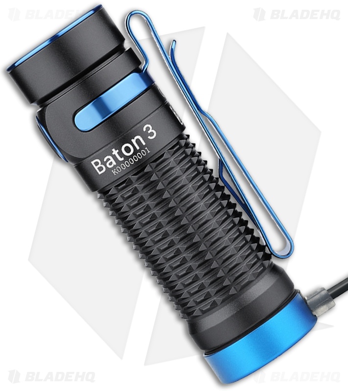 オーライト Baton3 Olight Baton 3 Premium Flashlight Ocean Camo Blue - Blade HQ