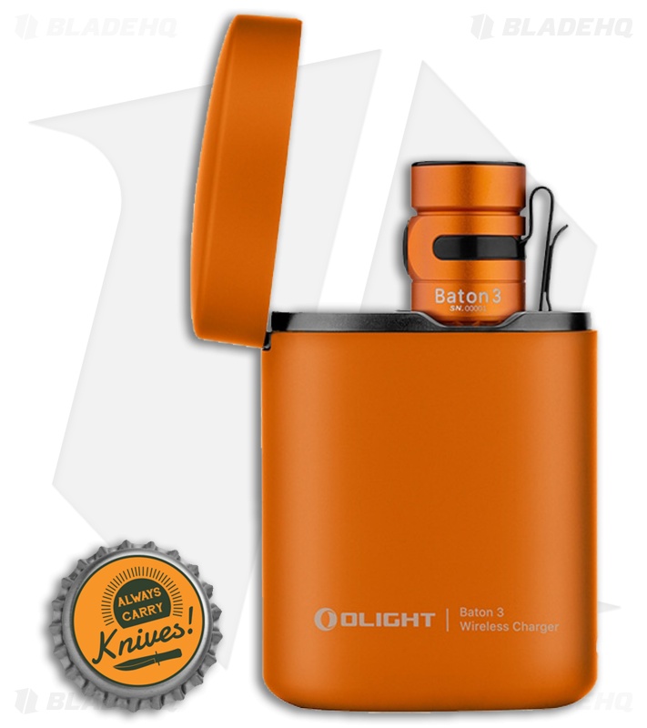 送料無料◆2025新品  Olight HQ Blade - Flashlight/Charger Premium Orange 3 Baton ライト・ランタン