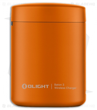 Olight Baton 3 Orange Premium Flashlight/Charger - Blade HQ