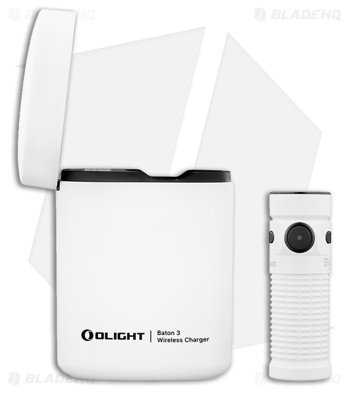 Olight Baton 3 Premium Edition Flashlight White (1200 Lumens) + Portable Charger