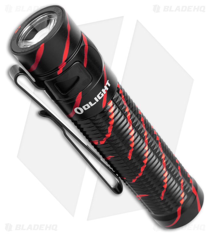 Olight Baton 3 Pro Recharge Flashlight Black/Red- Blade HQ