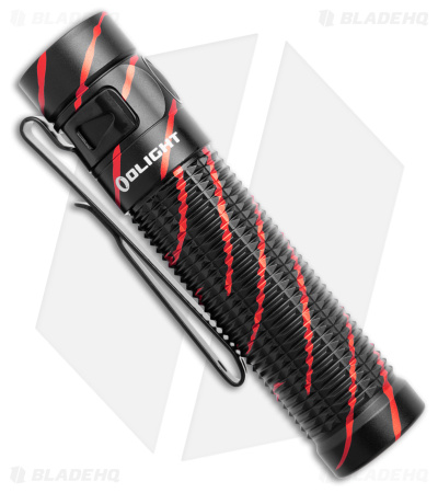 Olight Baton 3 Pro Recharge Flashlight Black/Red- Blade HQ