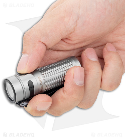 Olight Baton 3  Rechargeable Flashlight Blasted Stainless Steel  (1200 Lumens)