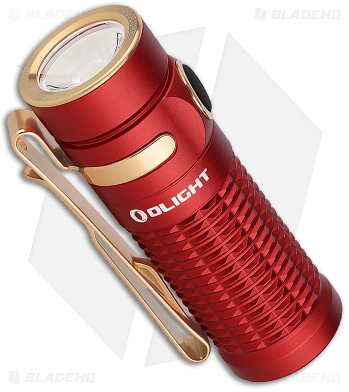 Olight Baton 3 | Rechargeable Flashlight | Red + Bronze | Blade HQ