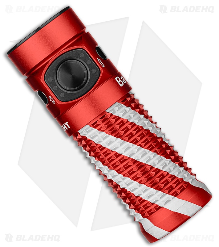 Olight Baton 4 Rechargeable EDC Flashlight Candy Cane (1300 Lumens)