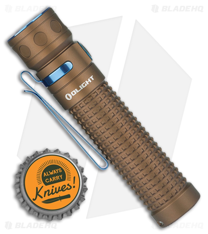 olight baton pro rechargeable led flashlight baton pro desert Olight Baton Pro Rechargeable EDC Flashlight Limited Desert Tan (2000  Lumens)