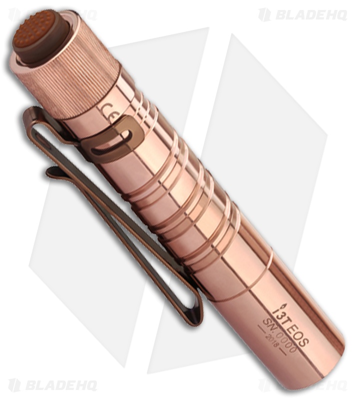 Olight I3T EOS-CU Raw Copper Flashlight | 190 Lumens | Blade HQ