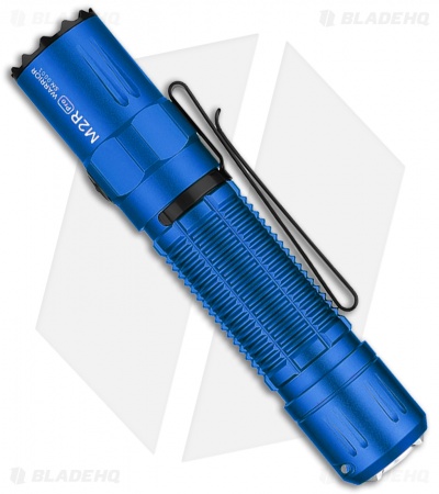 Olight M2R Pro Limited Edition Warrior Rechargeable Blue Flashlight (1800lm)