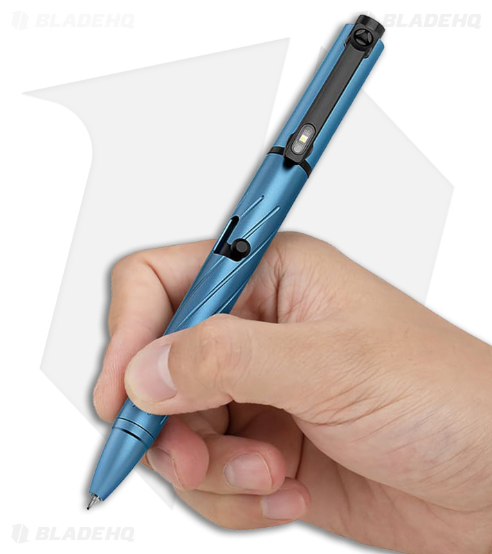 Olight O'Pen Pro Flashlight w/ Green Laser Pointer Pen Lake Blue (120 Lumens)