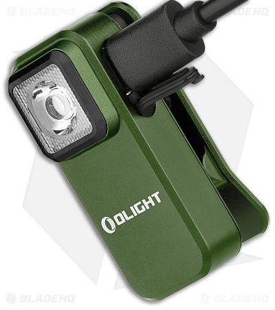 Olight Oclip White + Red LED Clip Light OD Green Aluminum (300 Lumens)