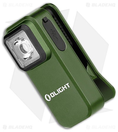 Olight Oclip White + Red LED Clip Light OD Green Aluminum (300 Lumens)